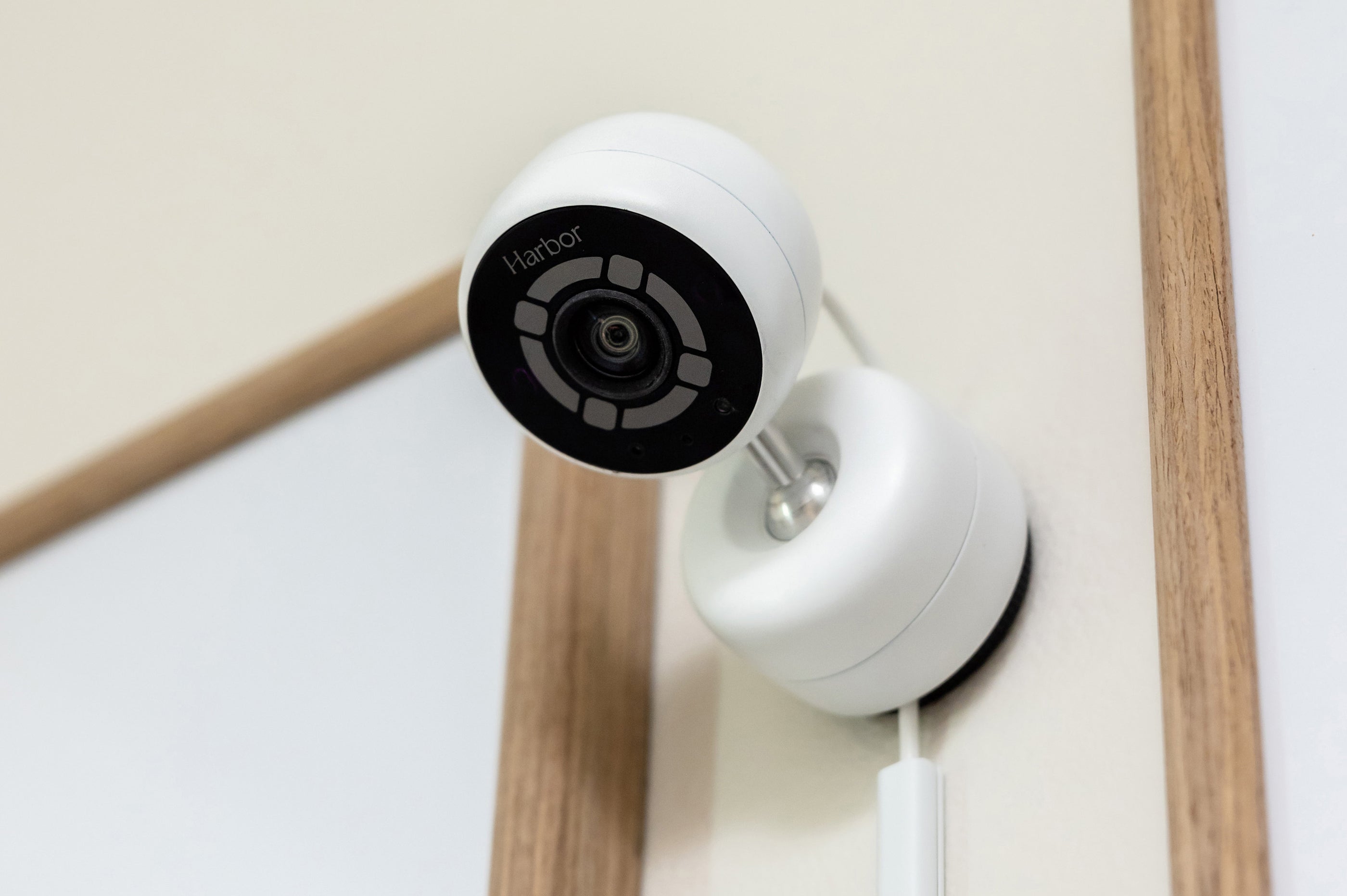 Harbor Baby Camera mounted on a wall