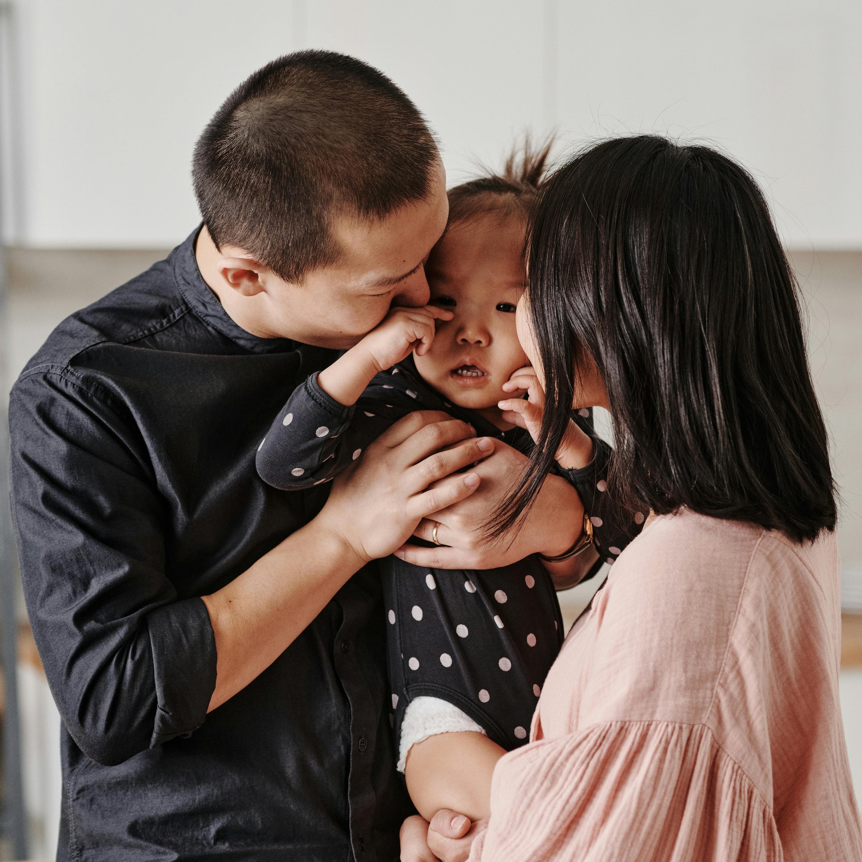 Mom, Dad, and Baby - Harbor Family