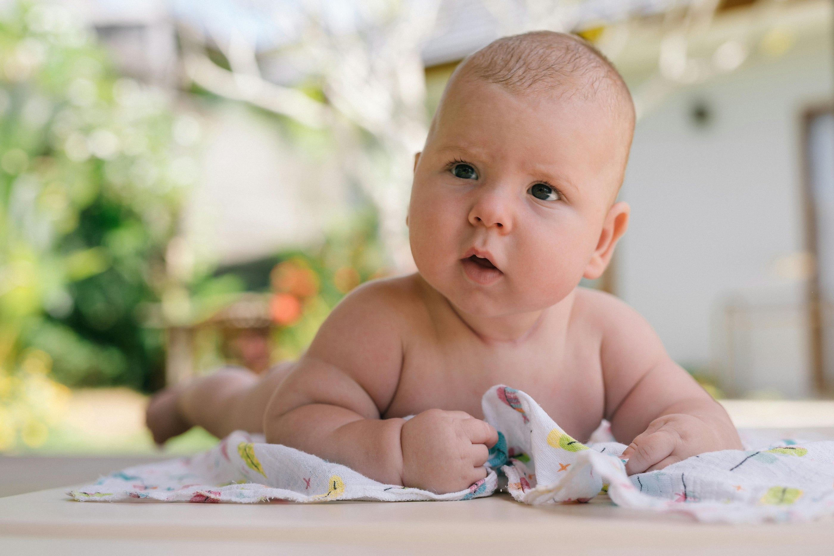 baby tummy time outside