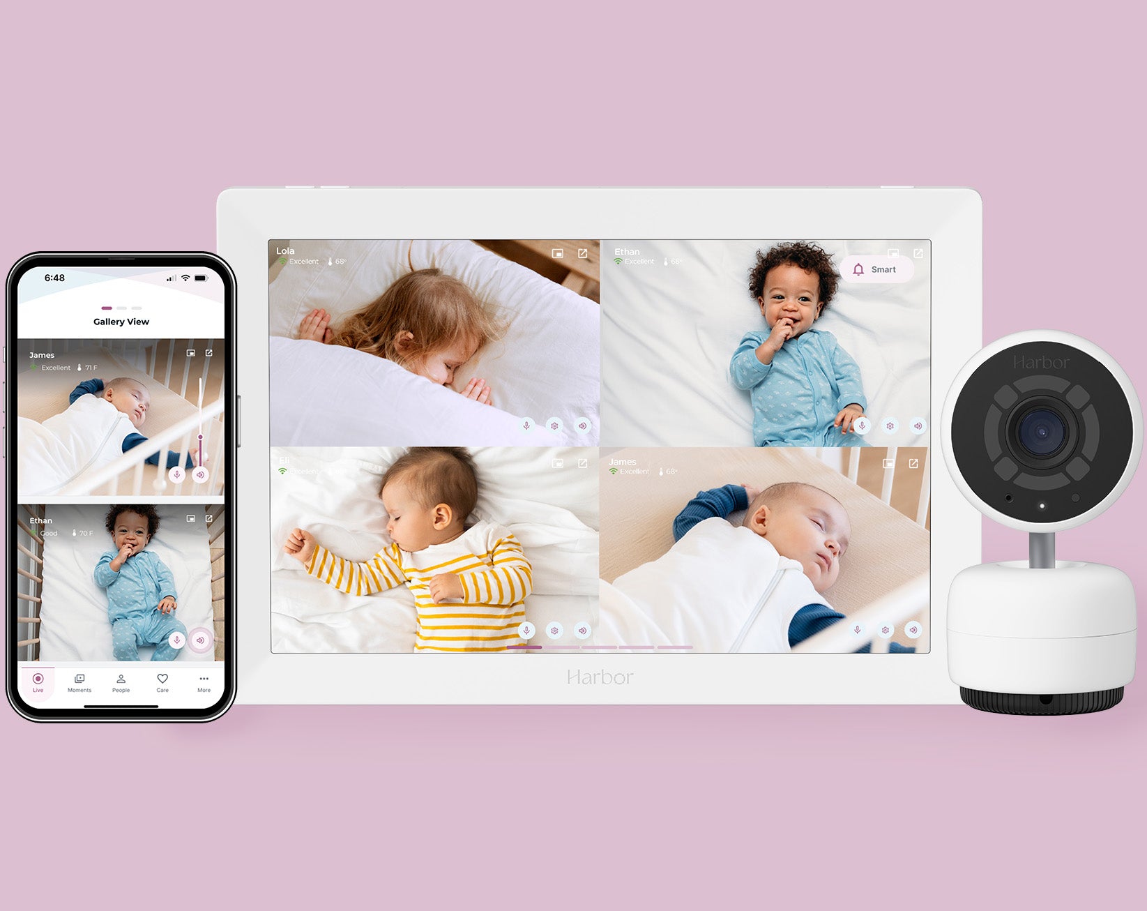 Harbor baby monitor, camera, and mobile app